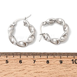 Pendientes de aro de acero inoxidable 304&nbsp;EJEW-L313-03P