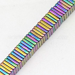 Electroplate non magnetici ematite Perle sintetiche heishi fili&nbsp;G-J171A-2x2mm-01