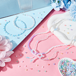 8 пакетик 8-х цветных стеклянных круглых бусин&nbsp;SEED-PH0001-93