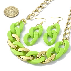 Ensemble de bijoux en chaînes acryliques&nbsp;SJEW-JS01288-03