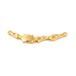 Placcatura ionica (ip) impostazioni del connettore cabochon in acciaio inossidabile 304&nbsp;STAS-L268-004G