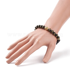 Bracelet de perles om mani padme hum mala&nbsp;BJEW-JB08505