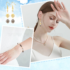 300 шт. 6-х цветные бусины из сплава со стразами FIND-GL0001-23