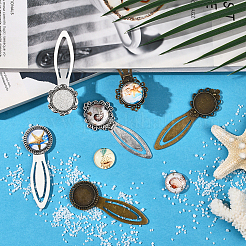 Наборы для изготовления плоских круглых закладок своими руками&nbsp;DIY-SC0032-07B