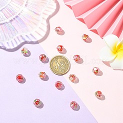 20 pz perline di lampwork in lamina fatte a mano&nbsp;FOIL-SZ0001-03B