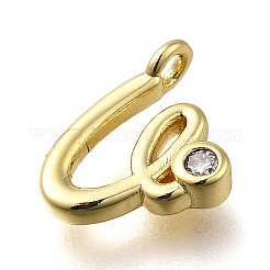 Латунные микро проложить кубического циркония подвески KK-B132-12G-V