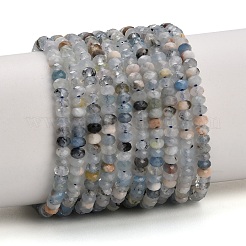 Natürliche Aquamarin Perlen Stränge&nbsp;GG-CBA753B-B01-2x4mm