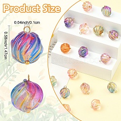 30 шт. подвески из запекаемого стекла&nbsp;PALLOY-YW00146