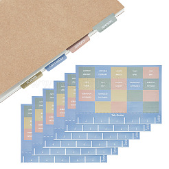 6 Stück monatliche Plan-Haftnotizen aus Papier&nbsp;DIY-TADJ0001-15B