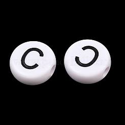 Perline europei acrilici opachi&nbsp;AC-CBA3BDD-01C