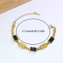 Bracelets vintage en acier inoxydable à maillons pour femmes&nbsp;LS8659