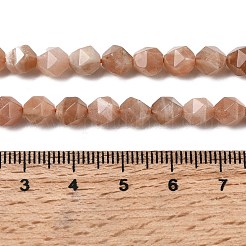 Натуральный персиковый лунный камень G-Z119-A18-01