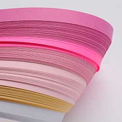 6 Farben quilling Papierstreifen, rosa, 530x10 mm, über 120strips / bag, 20strips / Farbe