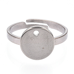 Ajustable 304 base de anillo de almohadilla de acero inoxidable, color acero inoxidable, Bandeja: 10 mm, 16mm
