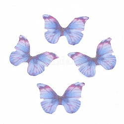 Украшения из полиэстера, для поделок ювелирные изделия серьги ожерелье заколка для волос украшение, крыло бабочки, васильковый, 12x17 мм