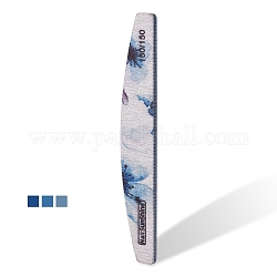 150/150 гвоздь пилка, двухсторонний напильник с полировальной губкой для печати, полировочная палочка, наждачная бумага для ногтей, водонепроницаемый, синие, 178x28x5.5 мм