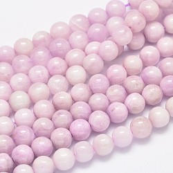 Runde natürliche kunzite Perlen Stränge, Spodumenperlen, Klasse A, 10 mm, Bohrung: 1 mm, ca. 38 Stk. / Strang, 15.5 Zoll