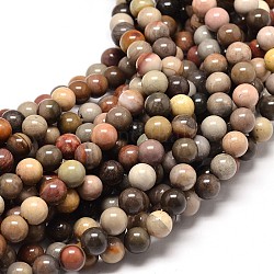 Natural Mookaite Round Beads Strands, 6mm, Hole: 1mm, about 68pcs/strand, 16inch