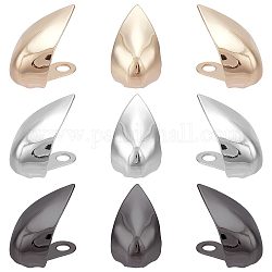 GORGECRAFT 3 Pairs Shoes Pointed Protector 3 Colors Shoe Toe Head Metal Protector Round Hollow High Heel Tip Pointed Cap Cover Shoe Decoration Charms for High Heel Shoes Protection Repair