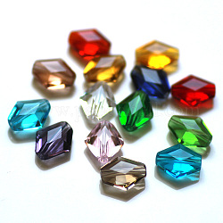 Имитация австрийских кристаллов, класс AAA, граненые, двухконусные, разноцветные, 14x12x6 мм, отверстие : 0.9~1 мм