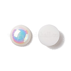 Abs пластиковые аксессуары для украшения ногтей, полукруглый, кремово-белые, 4x1.5 мм, около 5000 шт / упаковка