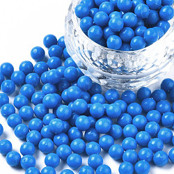 Perline fusibili solubili in acqua di plastica, per l'artigianato dei bambini, perline melty fai da te, tondo, dodger blu, 5mm