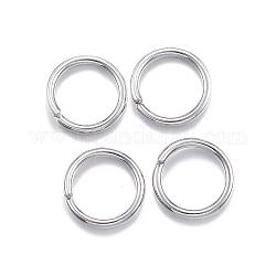 304 anelli di salto in acciaio inox, anelli di salto aperti, colore acciaio inossidabile, 7x0.9mm, diametro interno: 5.2mm