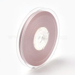 Nastro di rayon e cotone, nastro in twill, nastro a spina di pesce, marrone rosato, 3/8 pollice (9 mm), circa 50iarde / rotolo (45.72m / rotolo)