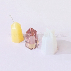 Moules à bougie en silicone bricolage, pour la fabrication de bougies, hexagone, 4.6x5.1x7.3 cm