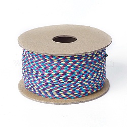 Cordón de algodón macramé, cuerda trenzada, para colgar en la pared, artesanías, envoltorio de regalo, colorido, 2mm, alrededor de 21.87 yarda (20 m) / rollo