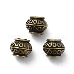 Perline in lega stile tibetano,  cadmio& piombo libero, bronzo antico, 8.5x6.5mm, Foro: 3.5 mm