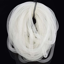 Cable de hilo de plástico neto, blanco floral, 16mm, 28 yardas