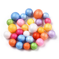 Petites boules de mousse artisanales, ronde, pour la fabrication d'artisanat de vacances de mariage bricolage, couleur mixte, 7~10mm