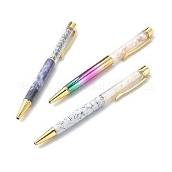 Шариковые ручки, с внутренними жемчужными бусинами, для канцелярских товаров, красочный, 143x13x10 мм