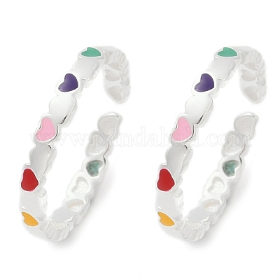 925 стерлингов серебряные кольца RJEW-D315-02S-1