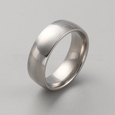 Простое кольцо из нержавеющей стали 201 для женщин RJEW-WH0015-01A-1