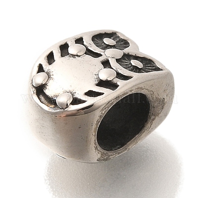 Европейские бусины из нержавеющей стали 304 STAS-G350-07AS-1