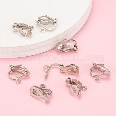 Латунные серьги с клипсами EC109-NF-1