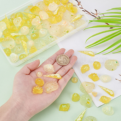 48 шт. 3 стиля прозрачных кабошонов из эпоксидной смолы CRES-PH0003-38-1