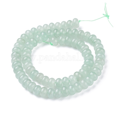 Природные пряди авантюрин зеленый шарик G-G668-08-5x8mm-1