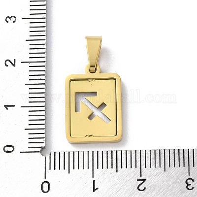 Подвески из нержавеющей стали 304 с изображением двенадцати созвездий STAS-S152-02G-I-1