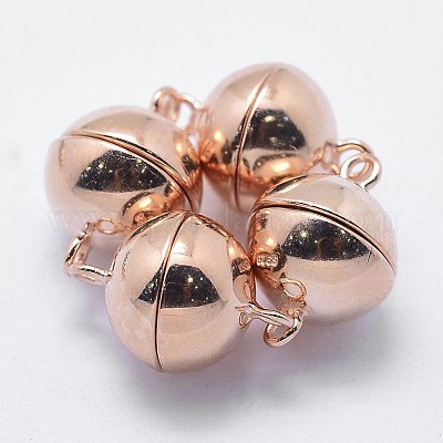 925 магнитные застежки из стерлингового серебра STER-F037-098RG-8mm-1