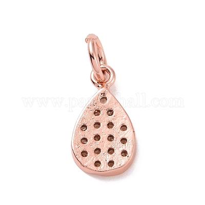 Латунные микро проложить кубического циркония подвески KK-I614-064RG-1