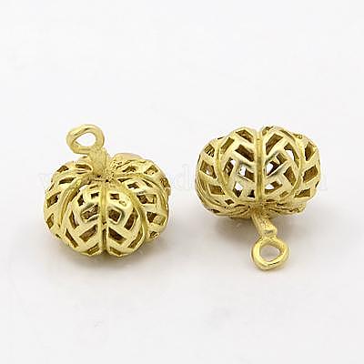 Латунные подвески с ажурной резбой KK-D249-11G-1