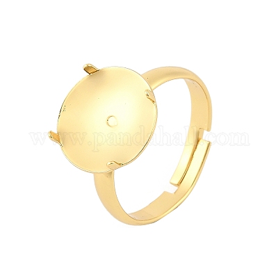 Латунные регулируемые кольца для пальцев&nbsp;KK-A272-04B-G-1