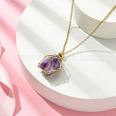 Мешочек из нержавеющей стали 304 в технике макраме NJEW-JN04468-05-1