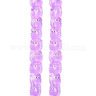 Прозрачные стеклянные бусины LAMP-L078-010D-1