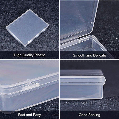 Contenants de perles en plastique transparent&nbsp;CON-BC0004-63-1