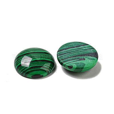 Синтетические малахитовые кабошоны G-G075-09A-1