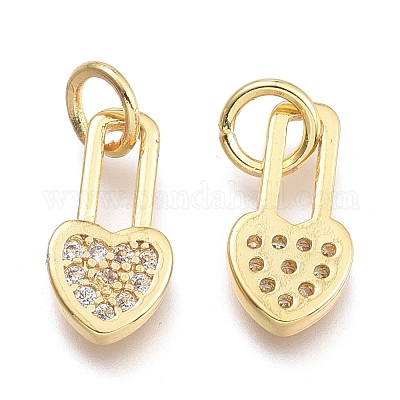 Латунные микро проложить кубического циркония подвески KK-P187-07G-1